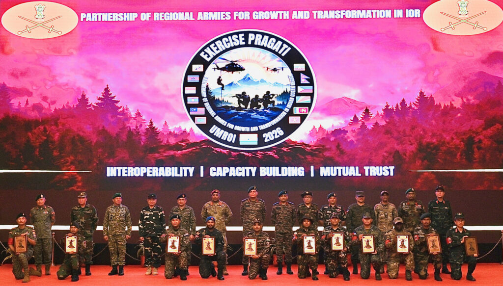 Exercise PRAGATI 2026 concludes in Meghalaya, strengthens regional military cooperation