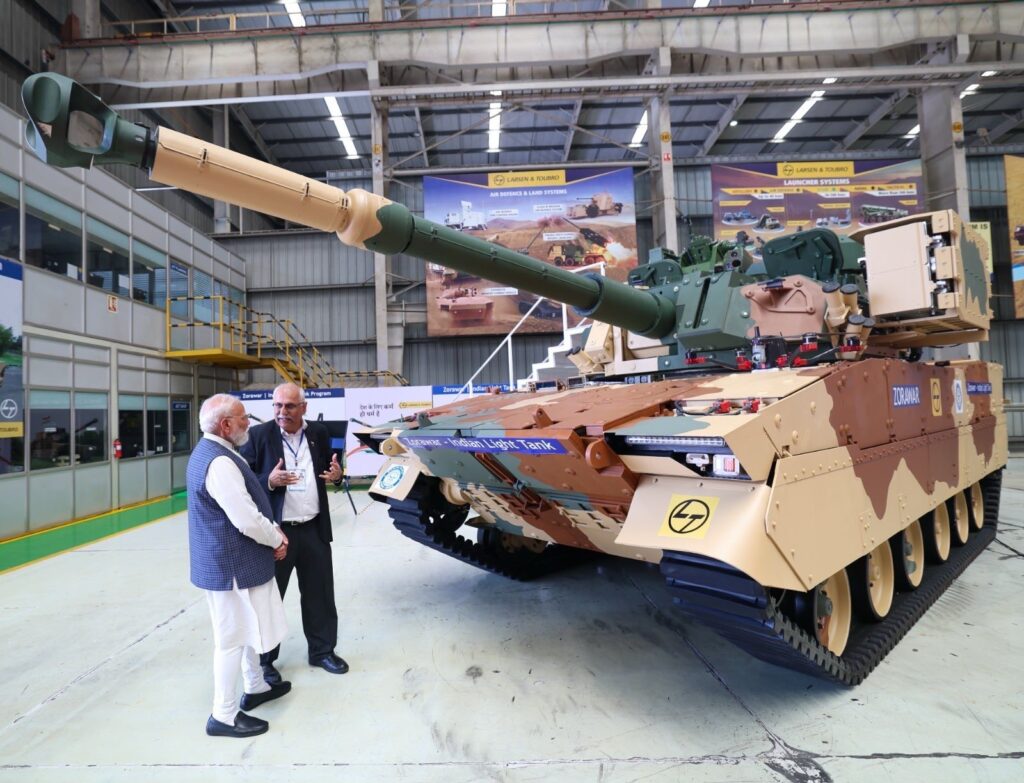 Modi visits L&T’s shipbuilding complex in Gujarat