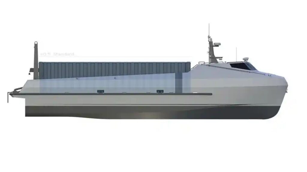 ARES Shipyard Designs a 40 ft Container-Rated Catamaran USV