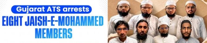Gujarat ATS Arrests Eight Terrorists Linked To JeM Network Expansion