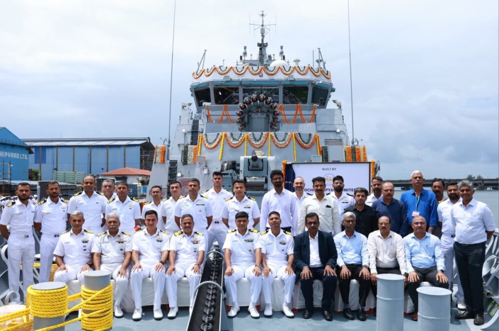 Indian Navy receives third Anti-Submarine Warfare Shallow Water Craft ‘Mangrol’